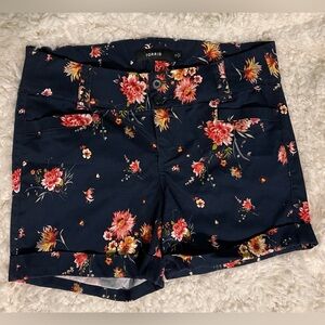Torrid Women's Navy Floral Print Shorts